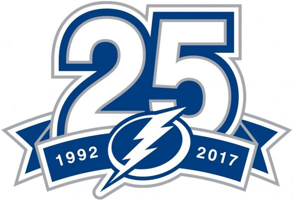 Tampa Bay Lightning 2017 18 Anniversary Logo iron on paper